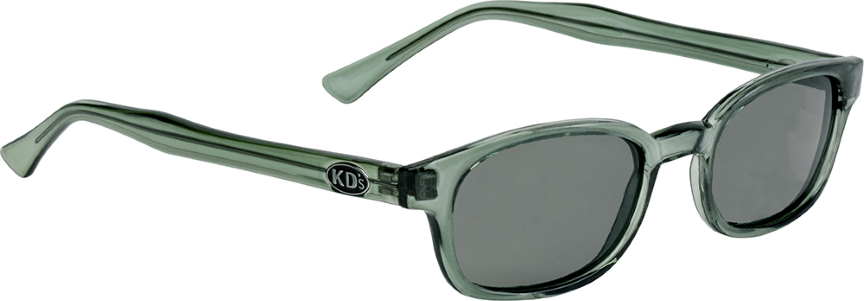 Chill Green KD's - 21269 Green Clear Frame/Green Polarized Polarized KD sunglasses, Green Polarized lens, The Original KD's, KD sunglasses, biker sunglasses, motorcycle sunglasses                                